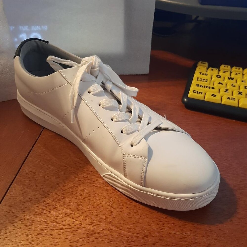 New Republic Women Kurt Leather Sneaker White Sz11 Worn Once Excellent Condition